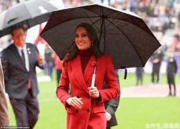 40歲凱特王妃冒雨看橄欖球，運動能力獲讚美，卻因工作量少被質疑