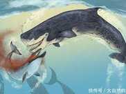 和巨齒鯊同為當時海洋的頂級掠食者 比現代抹香鯨還要大